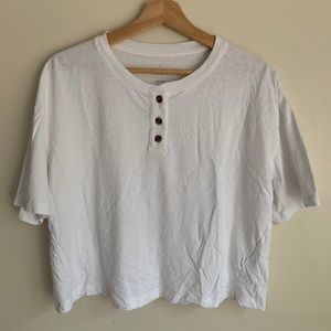 Everlane The Vintage Henley Hemp Tee Small